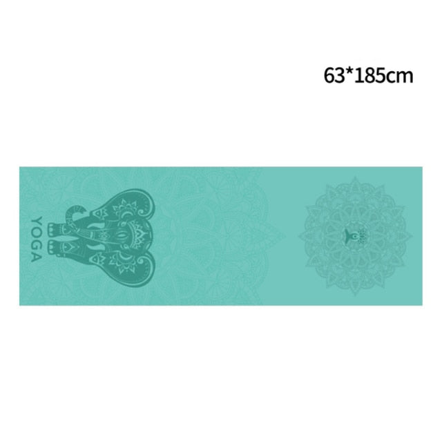 Hot Yoga Mat Towel. Non Slip Mat Cover Towel- The India Collection. WickedYo.